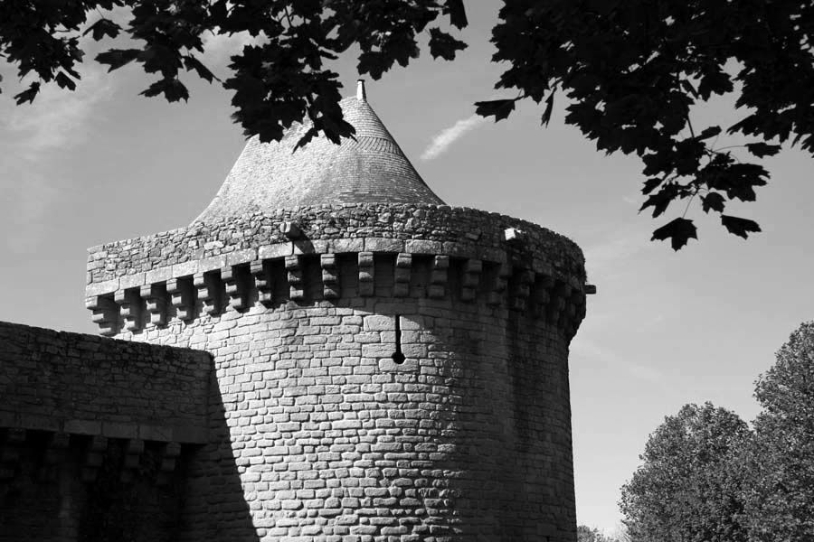 Photos de la ville de Guérande en noir et blanc