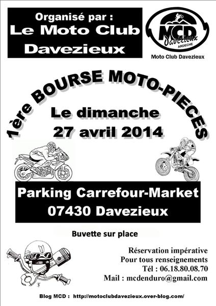 Bourse moto le 27 avril 2014