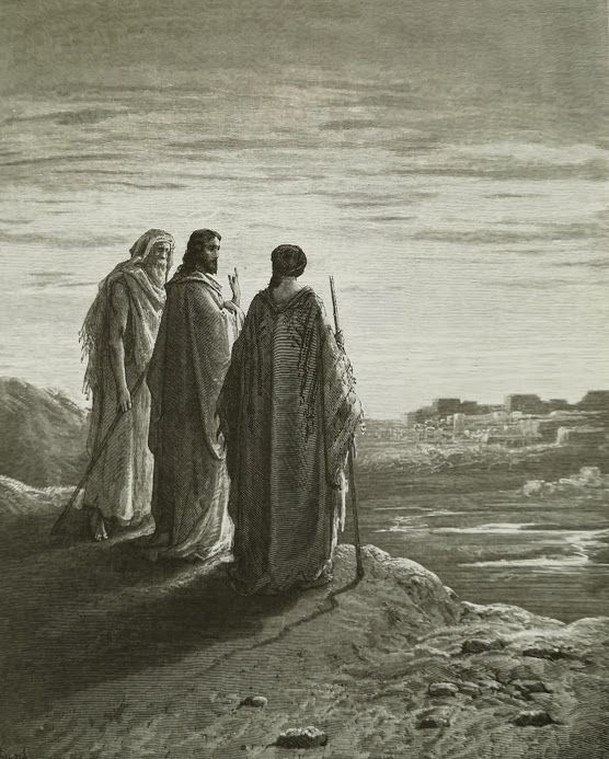 L'ange et les Saintes Femmes (Marc 16, 1-7) - Jésus Christ et les disciples d'Emmaüs (24, 13-31 