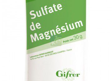 Sulfate de magnesium purge