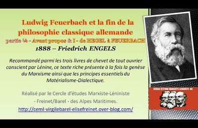 1888 Ludwig Feuerbach et la fin de la philosophie 1s4 Friedrich ENGELS