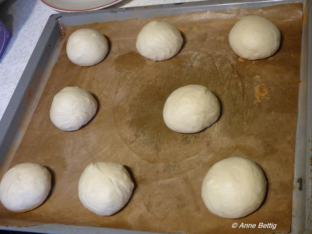 Petits pains pour hamburgers