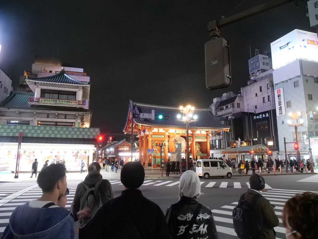 Asakusa, sa zone commercante, son joli temple, ses belles portes, sa pagode, son Don Quijote avec son aquarium avec des murènes...