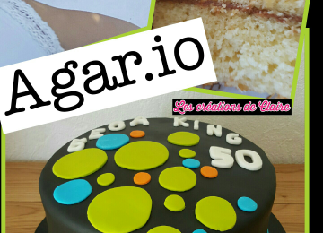 Gâteau "jeu vidéo Agario"