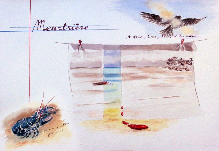 Recueil d'aquarelles sur une thématique maritime