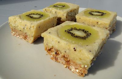 Carrés aux kiwis