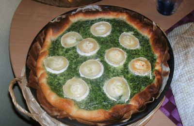 Tarte épinards-chèvre