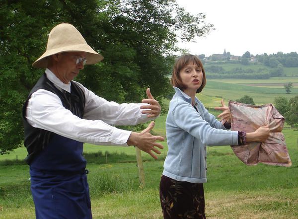 Quand le Tourniquet jour hors les planches : parc du château de Mesnières - Coulisses du Théâtre - parc du château de Brémontier-Merval.