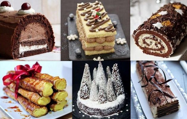 6 recettes revisitées de bûches de Noël