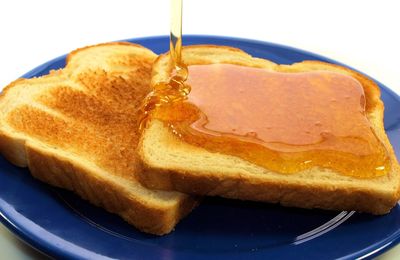 Bon appétit - Nourriture - Toasts - Miel - Petit-déjeuner - Photographie - Wallpaper - Free