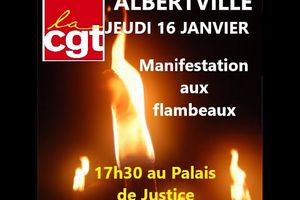 manifestation Albertville 16 janvier