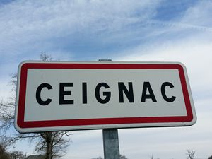 Au départ du village de Ceignac,
