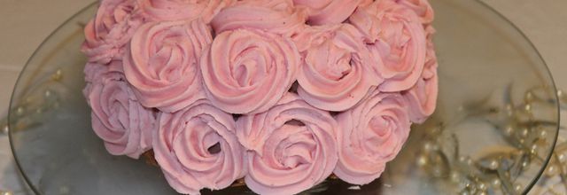 Bouquet de fleurs "rose cake"