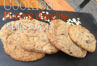 Cookies aux flocons d'avoine et pépites de chocolat