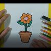 Como dibujar una flor paso a paso 19