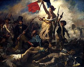 La liberté guidant le peuple Les 3 " glorieuses" Paris 1830