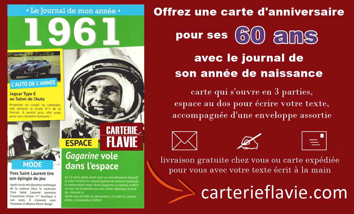 Offrez Une Jolie Carte D Anniversaire Avec Le Journal De Son Annee Le Blog De Flavie