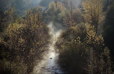 L'Agly fume à Estagel