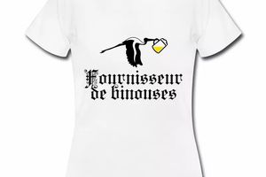 T shirt blanc femme Fournisseur de binouses