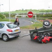 femme au volant !