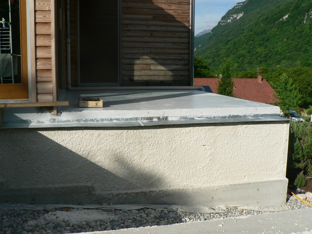 Création de la terrasse bois sur mur porteur