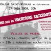 Veillée de prière pour les vocations sacerdotales