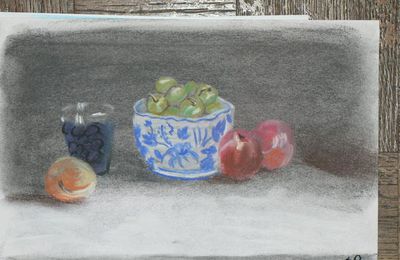 Nature morte pastel