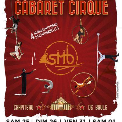 Musique Cabaret Cirque sous chapiteau à BAULE - SMB / Embouchure – 25, 26, 31 janvier 1er février 2020