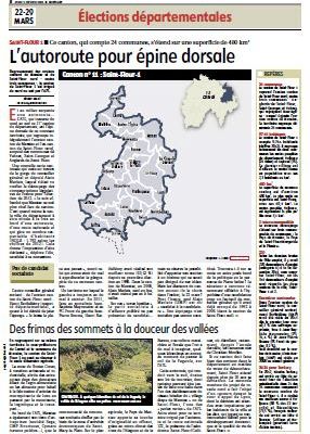 Les élections départementales dans le Cantal