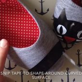 Dollar Store Crafts " Blog Archive " Tutorial: Kitty Face Shoes