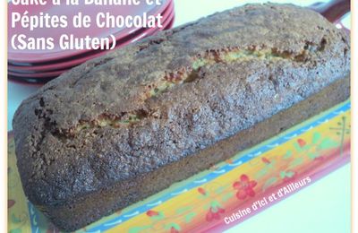 Cake à la Banane et Pépites de Chocolat (Sans Gluten) pour la Ronde InterBlogs #37