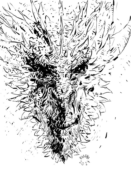dragons, dessin, sketch, game of throne, house of the dragon