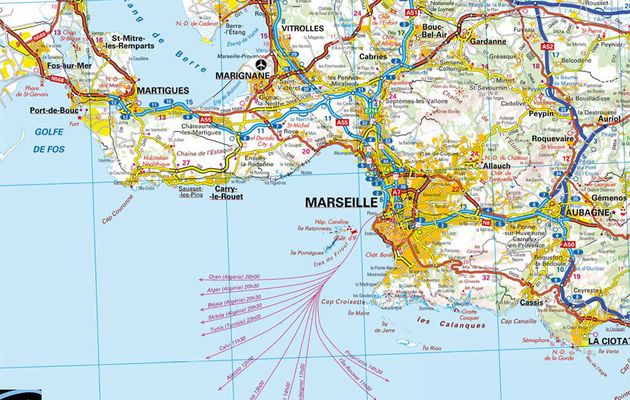 Carte alentours marseille