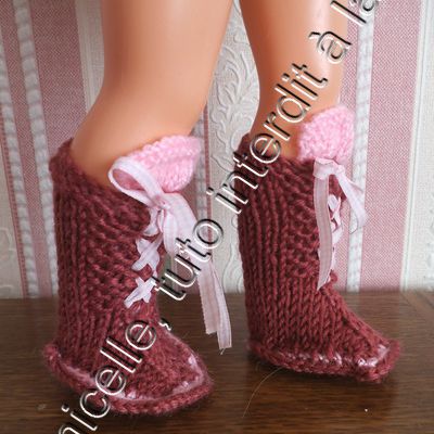 tuto gratuit poupée: bottes à lacets