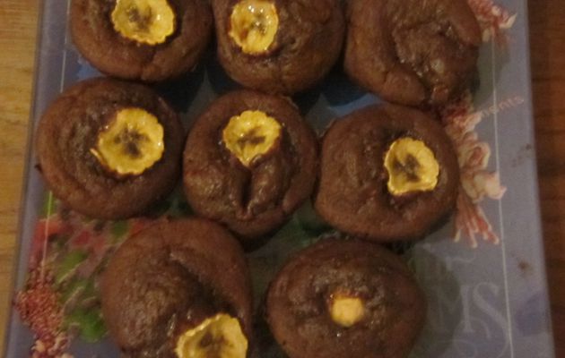 Muffins choco-banane