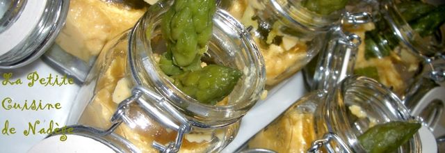 Verrines d'oeufs brouillés pas comme les autres, aux asperges