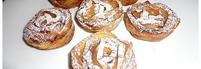 Roses Feuilletée aux Pommes