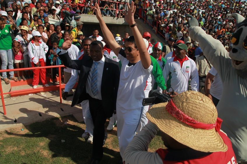 Inauguration du Kianja (Stade) Makis de Madagascar, à Andohatapenaka, par le Président Andry Rajoelina. 2ème partie. Photos: Harilala Randrianarison