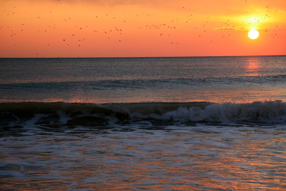 Couché de soleil baie de La Baule - Photos Thierry Weber Photographe de Mer Guérande La Baule