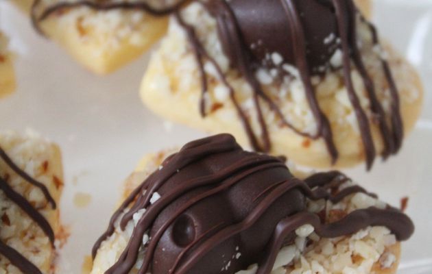 Biscuit sablé coeur en chocolat 