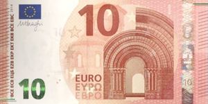 Νέα εισιτήριο 10€, nouveau billet de 10€ (θεά Ευρώπη)