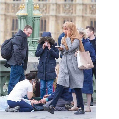 Londres : non, cette femme voilée n'était pas indifférente à l'attentat