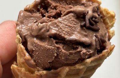 Gelato au chocolat 
