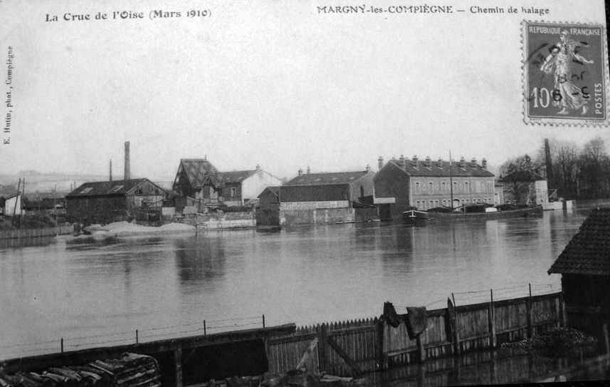 Album - la ville de Compiègne (Oise), la riviére Oise, le port de plaisance, les inondations