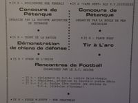 Programme des festivités de Kopierre de l'année 1979 - Extraits du bulletin municipal conservé à la Société d'histoire d'Aniche. Michel Meurdesoif, alors premier adjoint au maire d'Aniche, confiera ceci : " J'ai gardé un excellent souvenir de Mouloudji (d'une modestie immense et extrêmement patient et professionnel)."