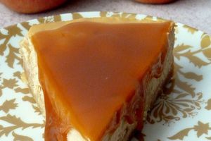 Cheesecake aux pommes et caramel beurre salé