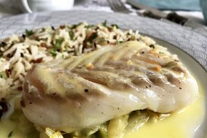 Cabillaud basse température et  sa sauce au beurre blanc citronnée