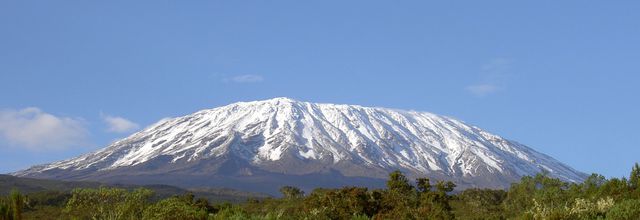 Les plus hauts volcans - Le Kilimandjaro, 5.892 m.