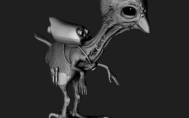 Mutant Bird - zbrush