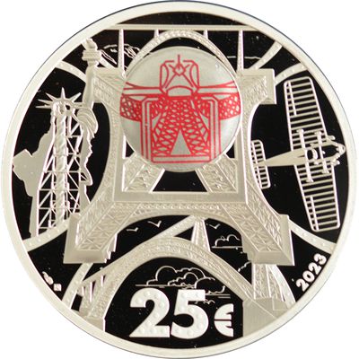 Monnaie de Paris : 25 euro 100 ans de la disparition de Gustave Eiffel 2023 France